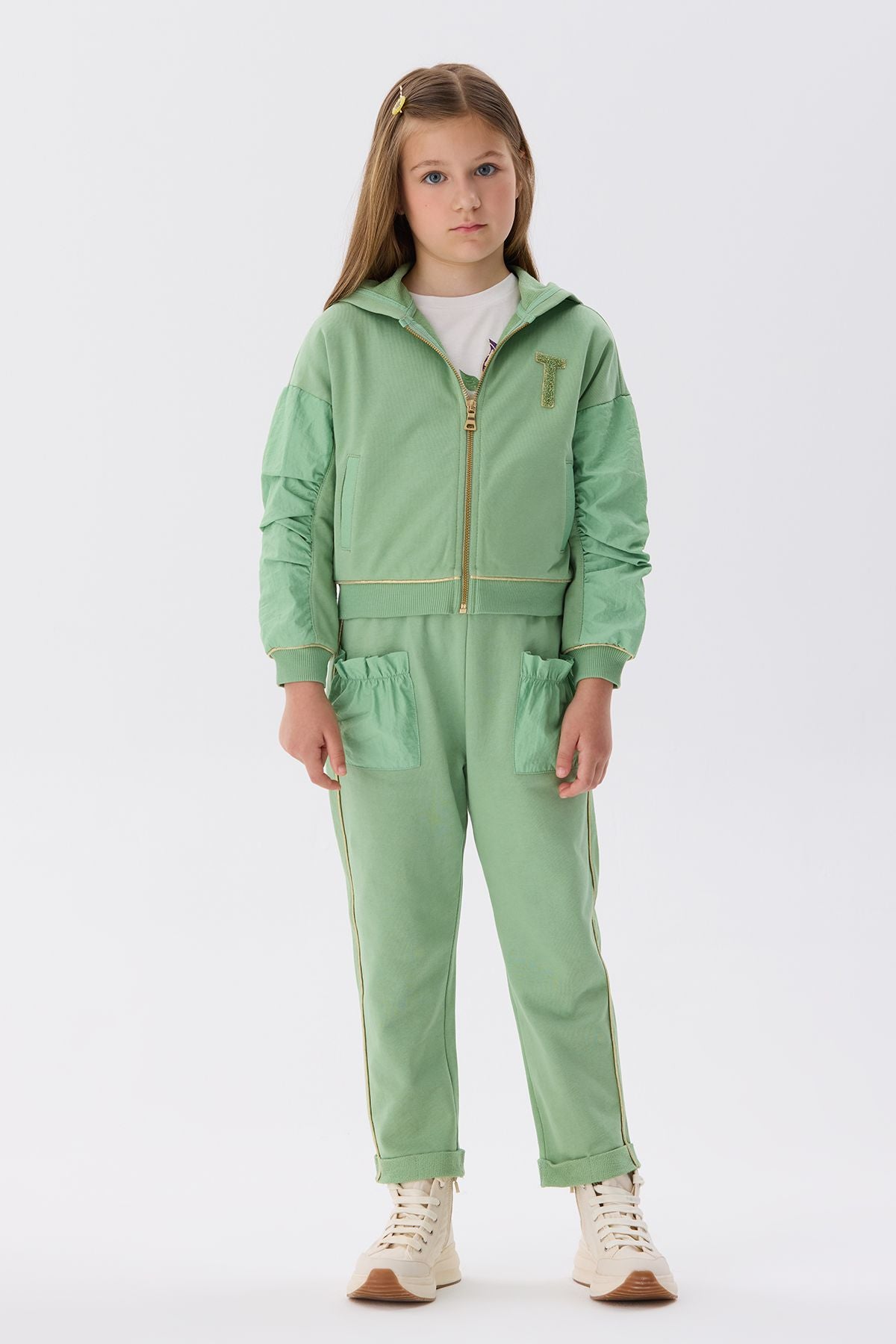 Girl Green Tracksuit Top - BgStore