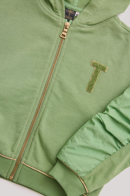 Girl Green Tracksuit Top - BgStore