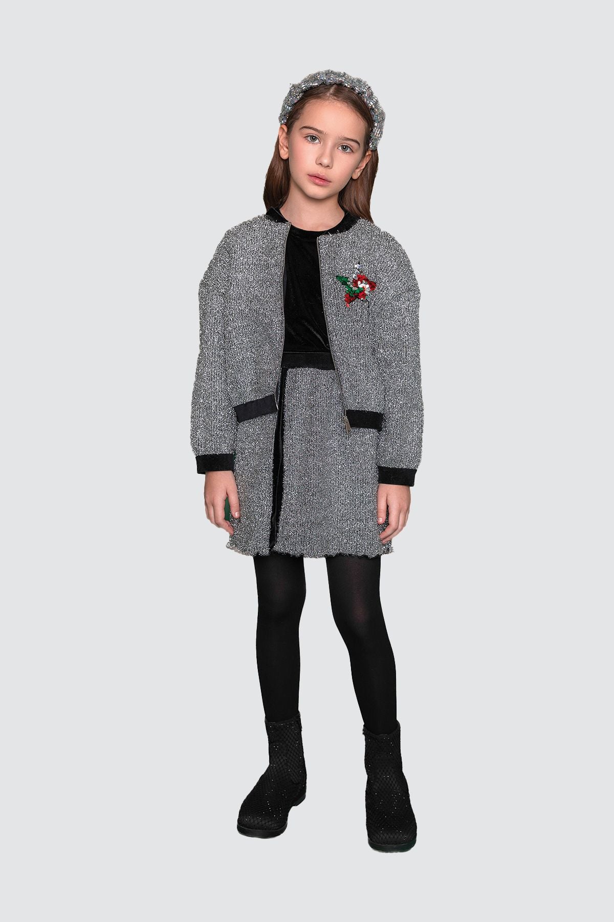 Girl Grey Coat - BgStore