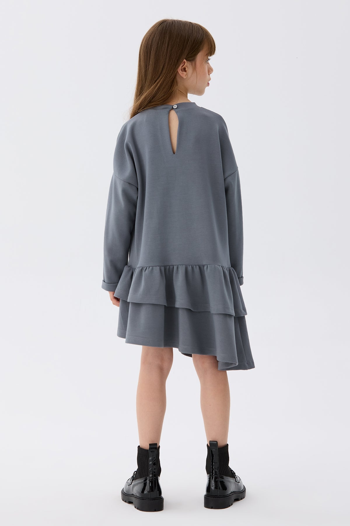 Girl Grey Dress - BgStore