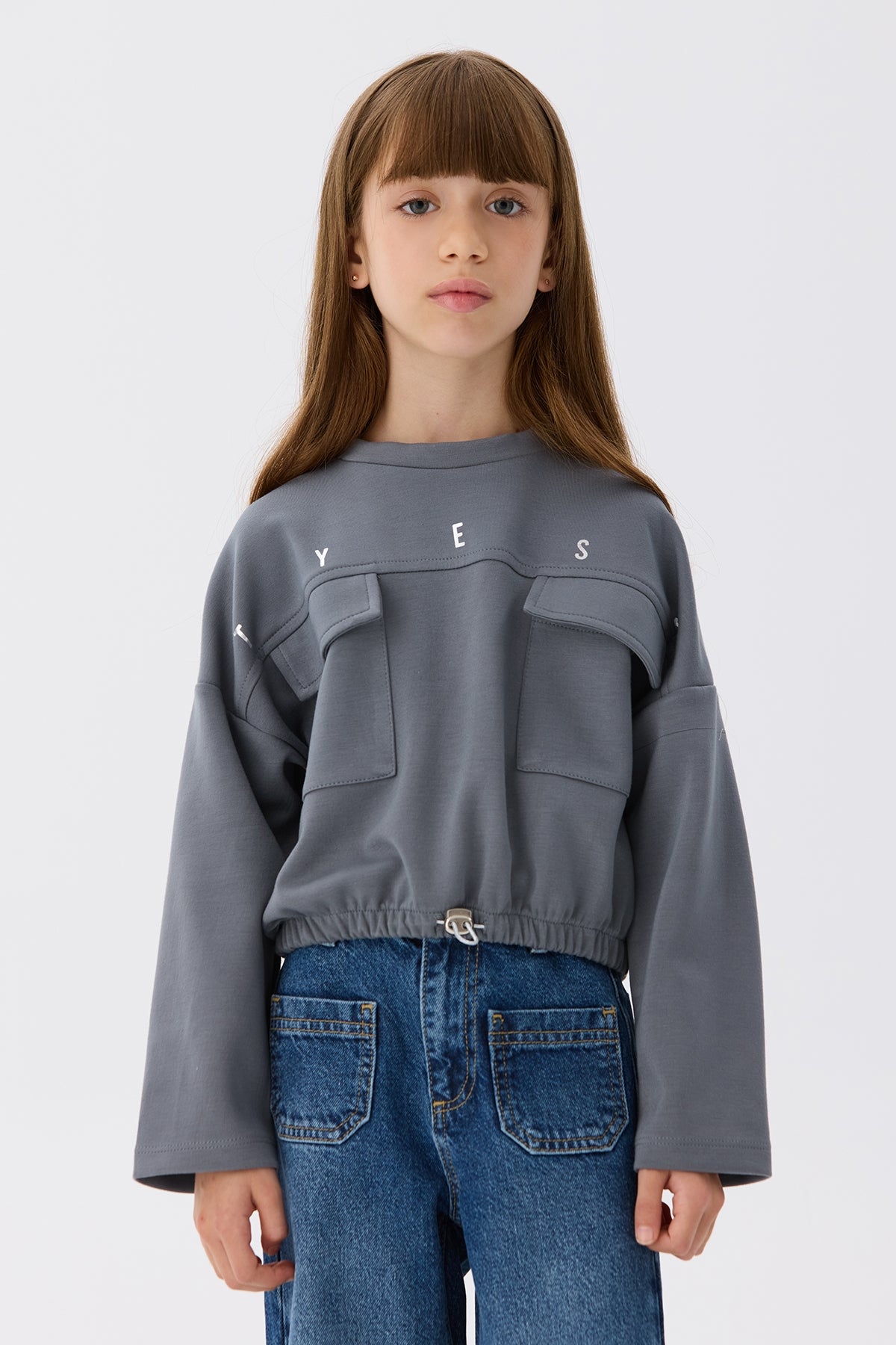 Girl Grey Sweatshirt - BgStore