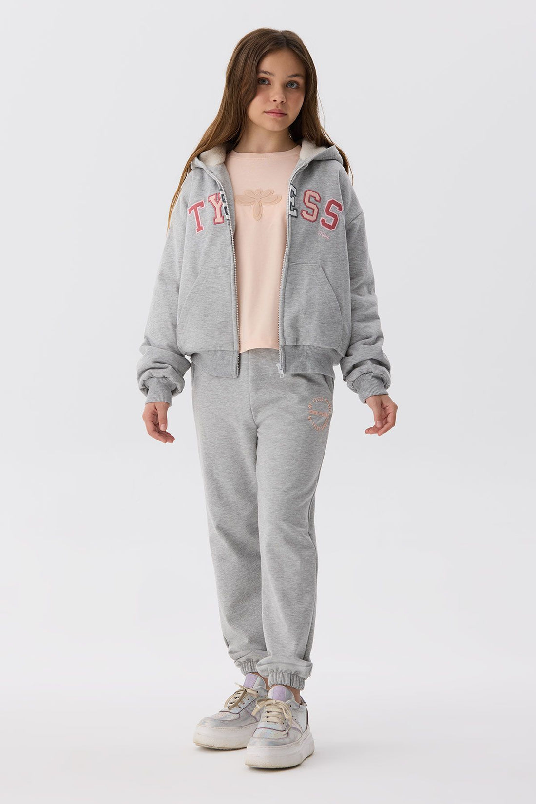 Girl Grey Tracksuit Bottom - BgStore