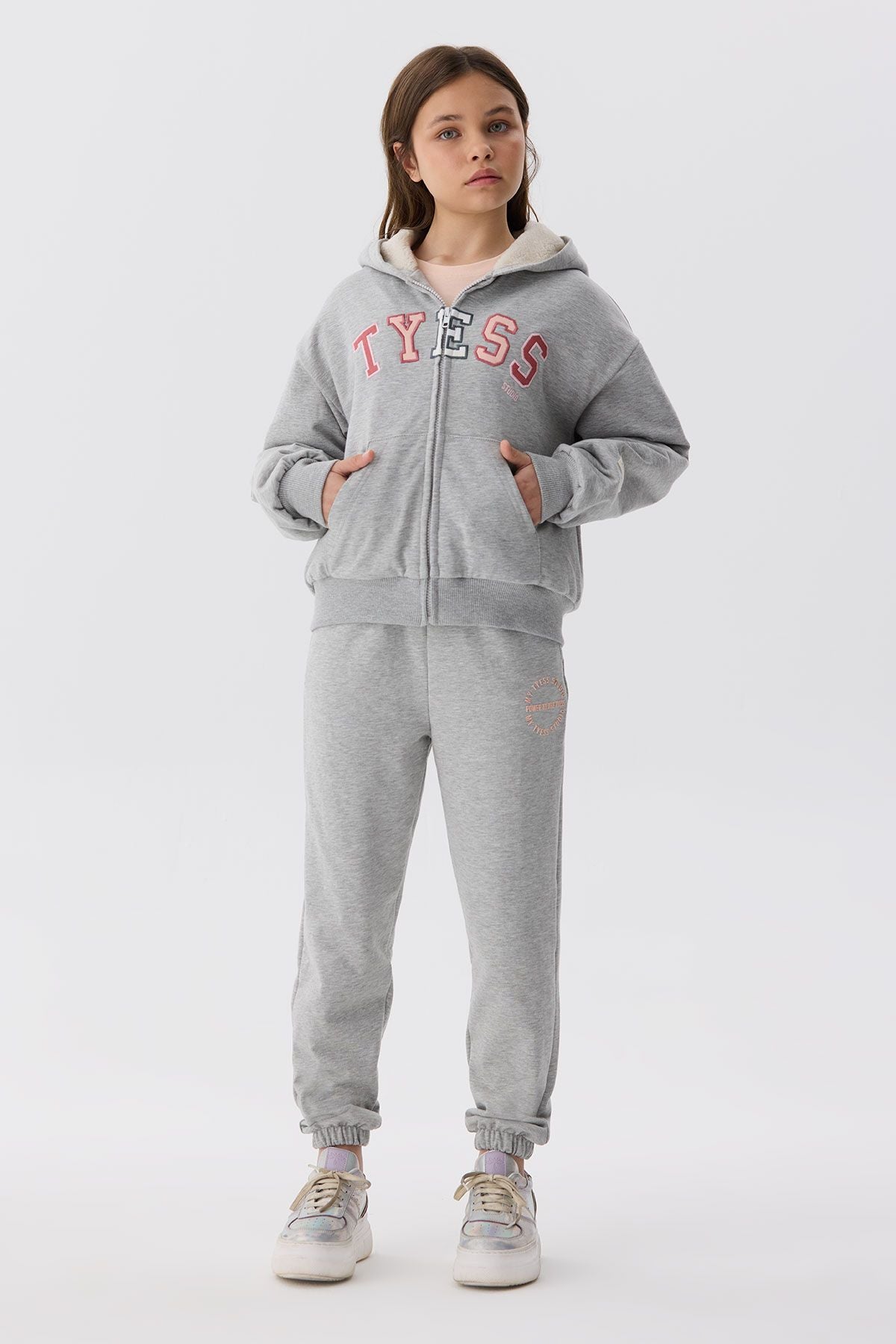 Girl Grey Tracksuit Top - BgStore