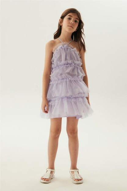 Girl Lilac Dress - BgStore