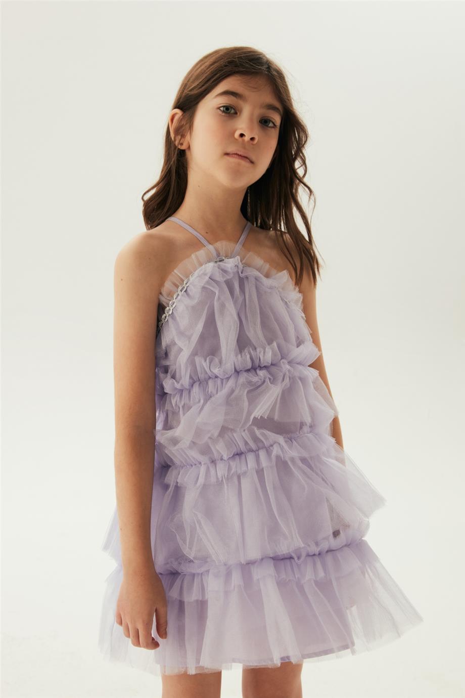 Girl Lilac Dress - BgStore