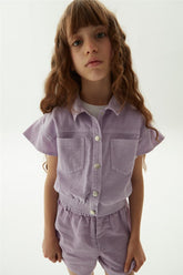 Girl Lilac Vest - BgStore