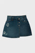 Girl Navy Blue Shorts Skirt - BgStore