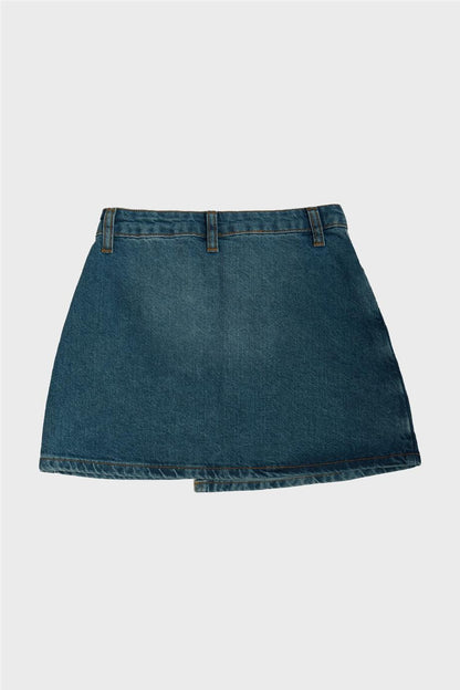 Girl Navy Blue Shorts Skirt - BgStore