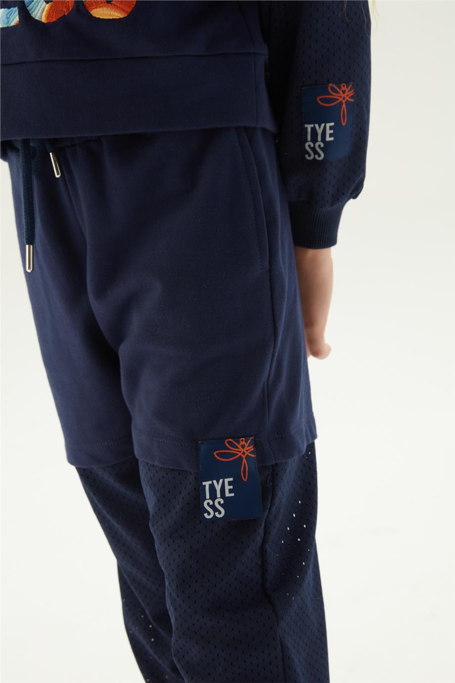 Girl Navy Blue Tracksuit Bottom - BgStore