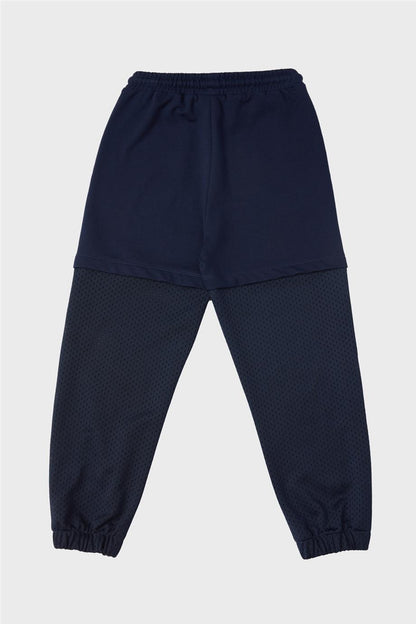 Girl Navy Blue Tracksuit Bottom - BgStore