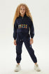 Girl Navy Blue Tracksuit Top - BgStore