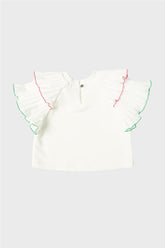 Girl Off White Blouse - BgStore