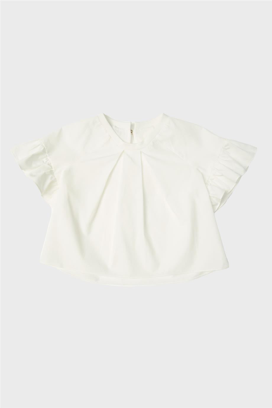 Girl Off White Blouse - BgStore