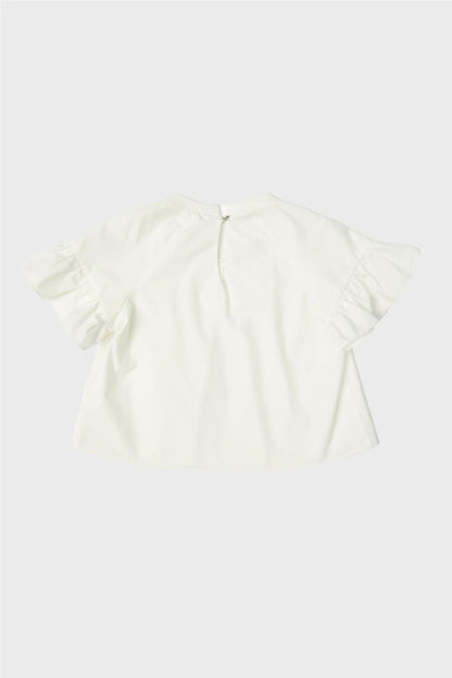 Girl Off White Blouse - BgStore