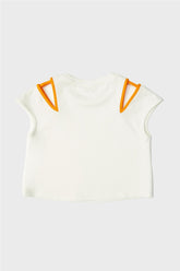 Girl Off White Blouse - BgStore