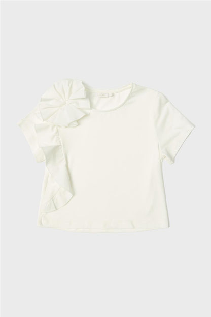 Girl Off White Blouse - BgStore