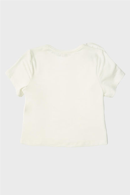 Girl Off White Blouse - BgStore