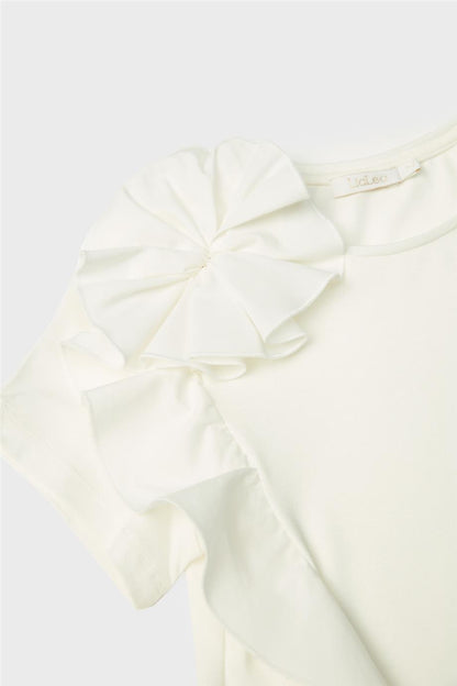 Girl Off White Blouse - BgStore