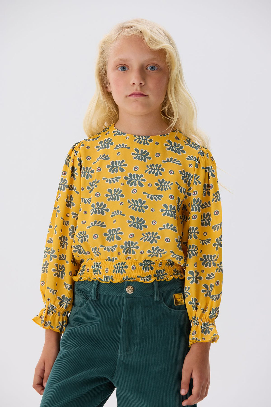 Girl Patterned Blouse - BgStore