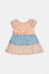 Girl Patterned Dress - BgStore