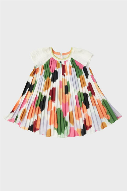 Girl Patterned Dress - BgStore