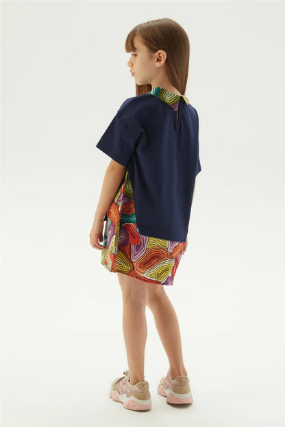 Girl Patterned Dress - BgStore