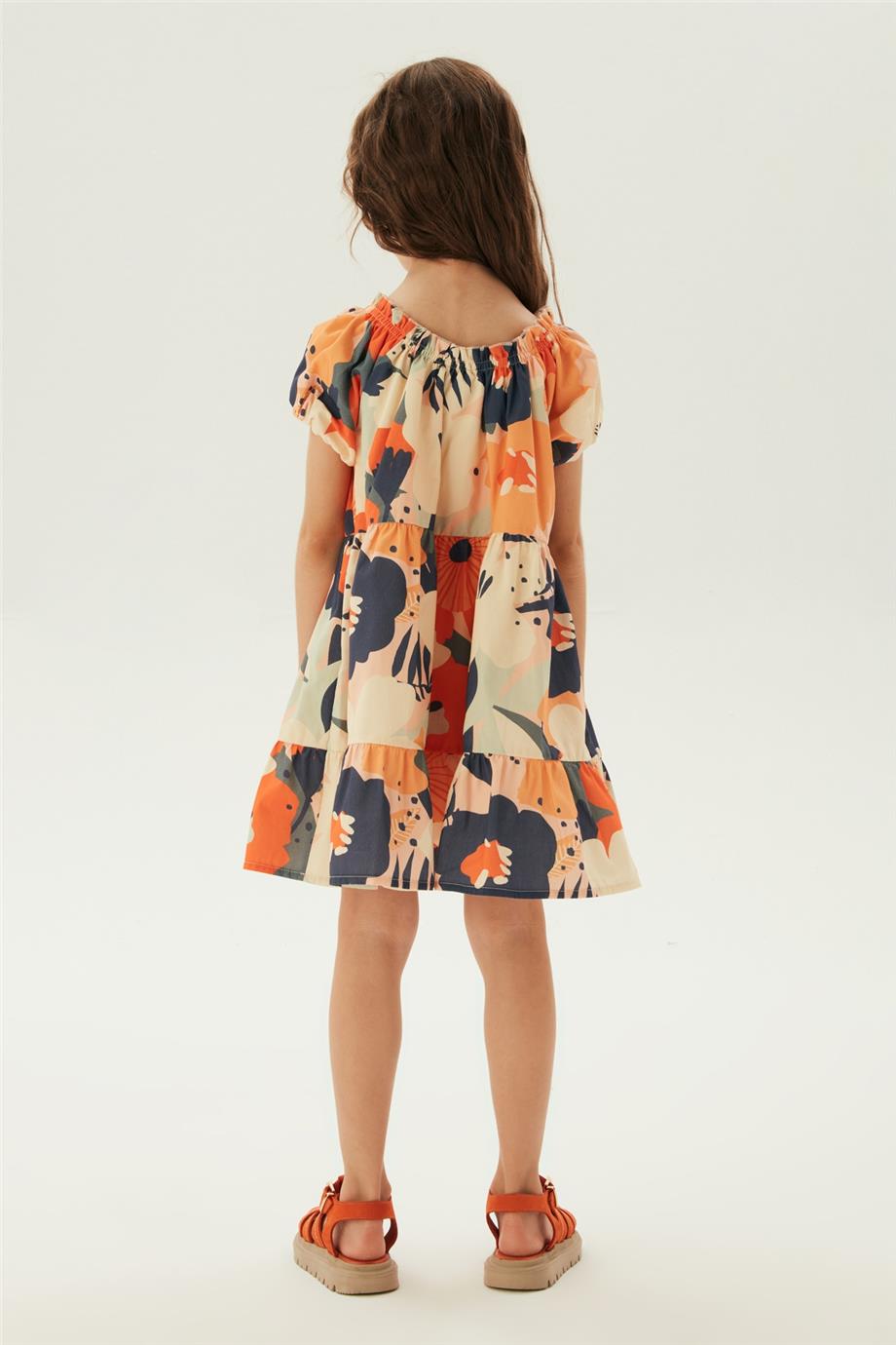 Girl Patterned Dress - BgStore