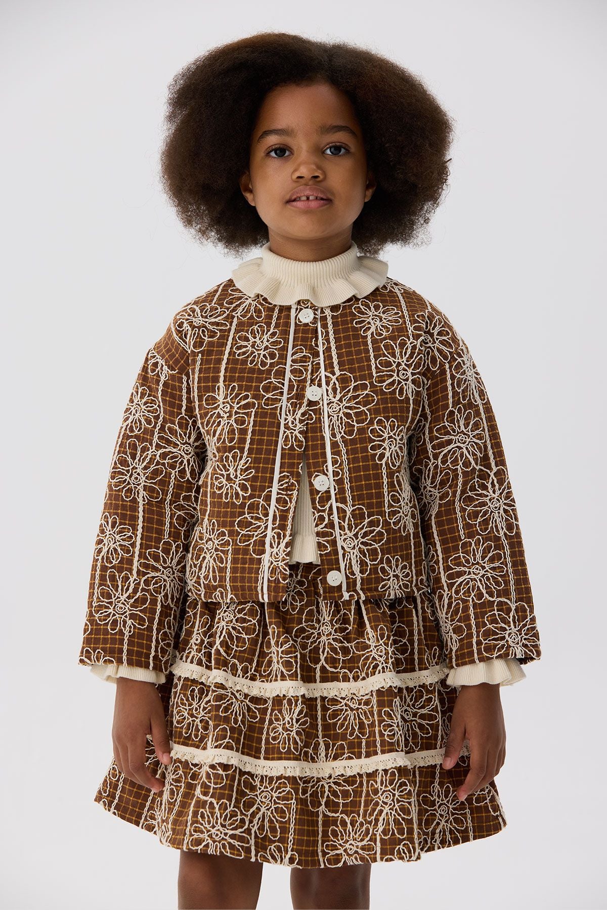 Girl Patterned Jacket - BgStore