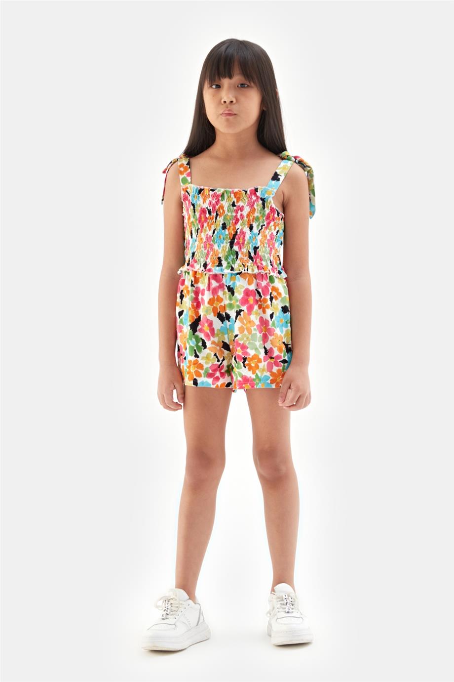 Girl Patterned Overall - BgStore