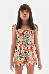 Girl Patterned Overall - BgStore