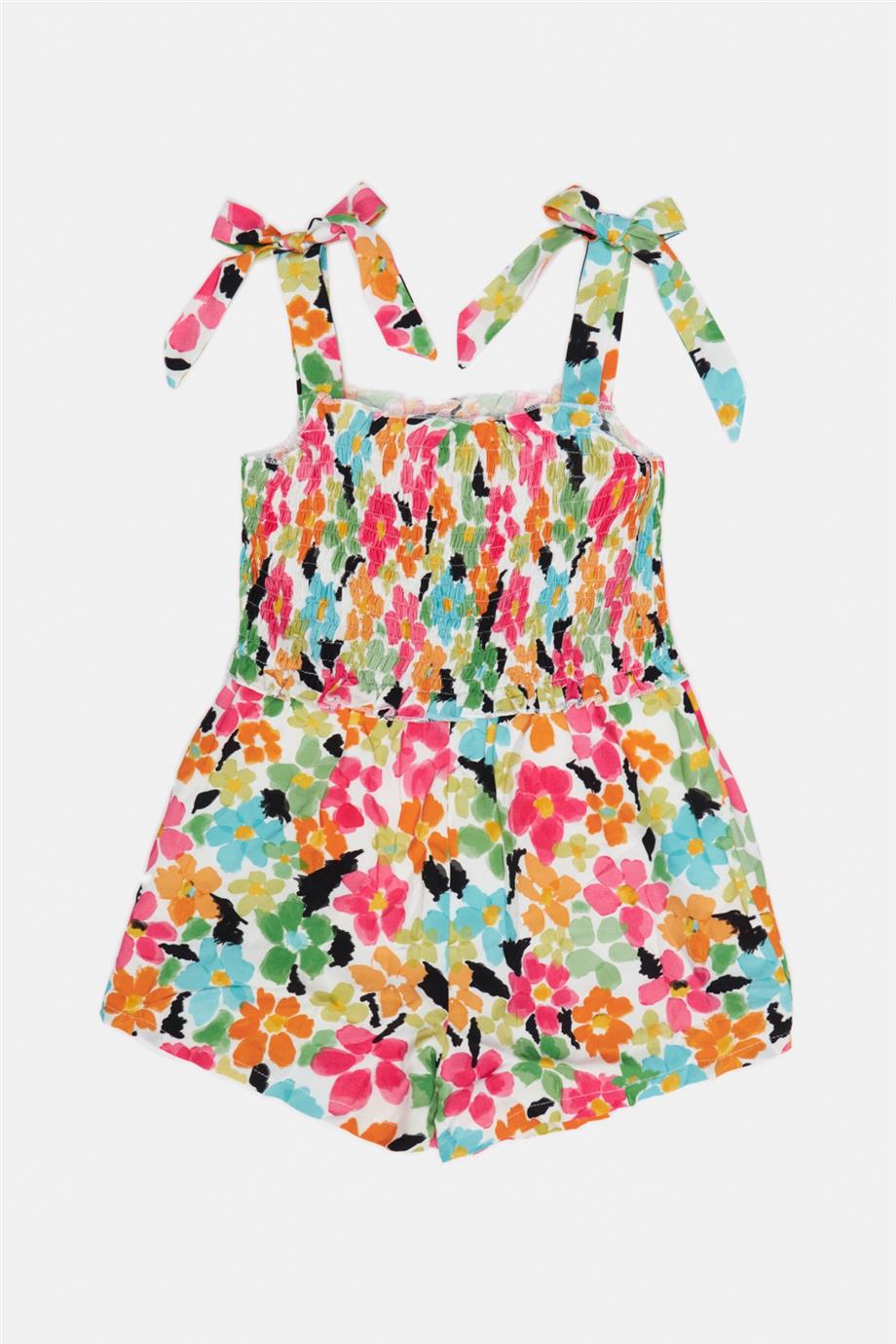 Girl Patterned Overall - BgStore