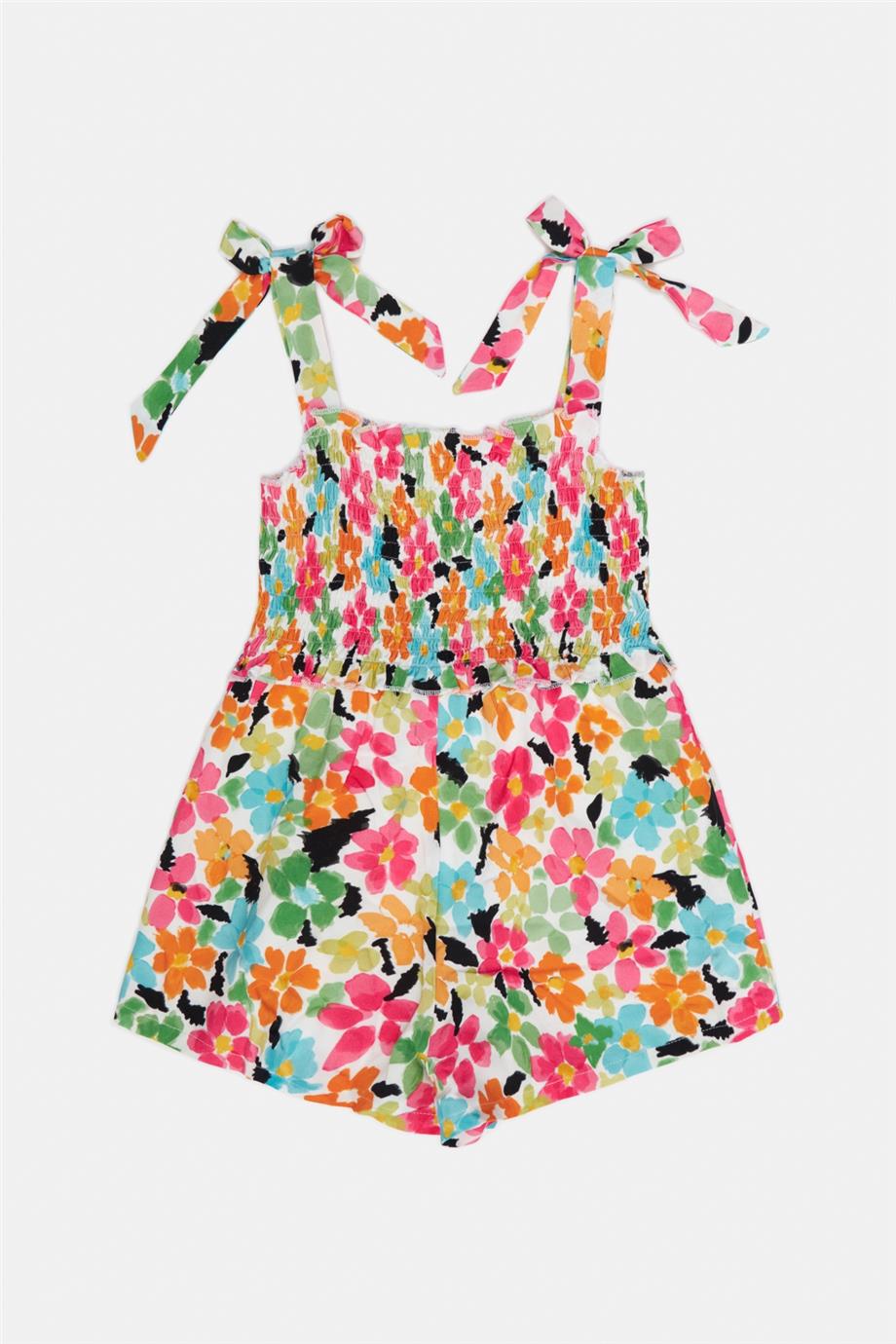 Girl Patterned Overall - BgStore