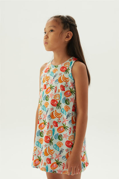 Girl Patterned Pyjama Dress - BgStore