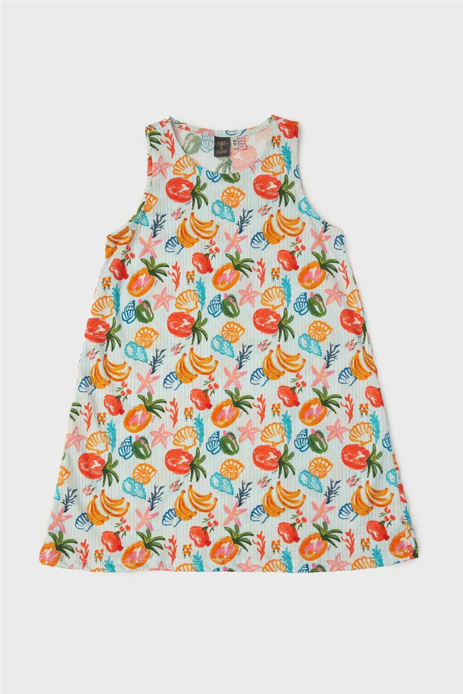 Girl Patterned Pyjama Dress - BgStore