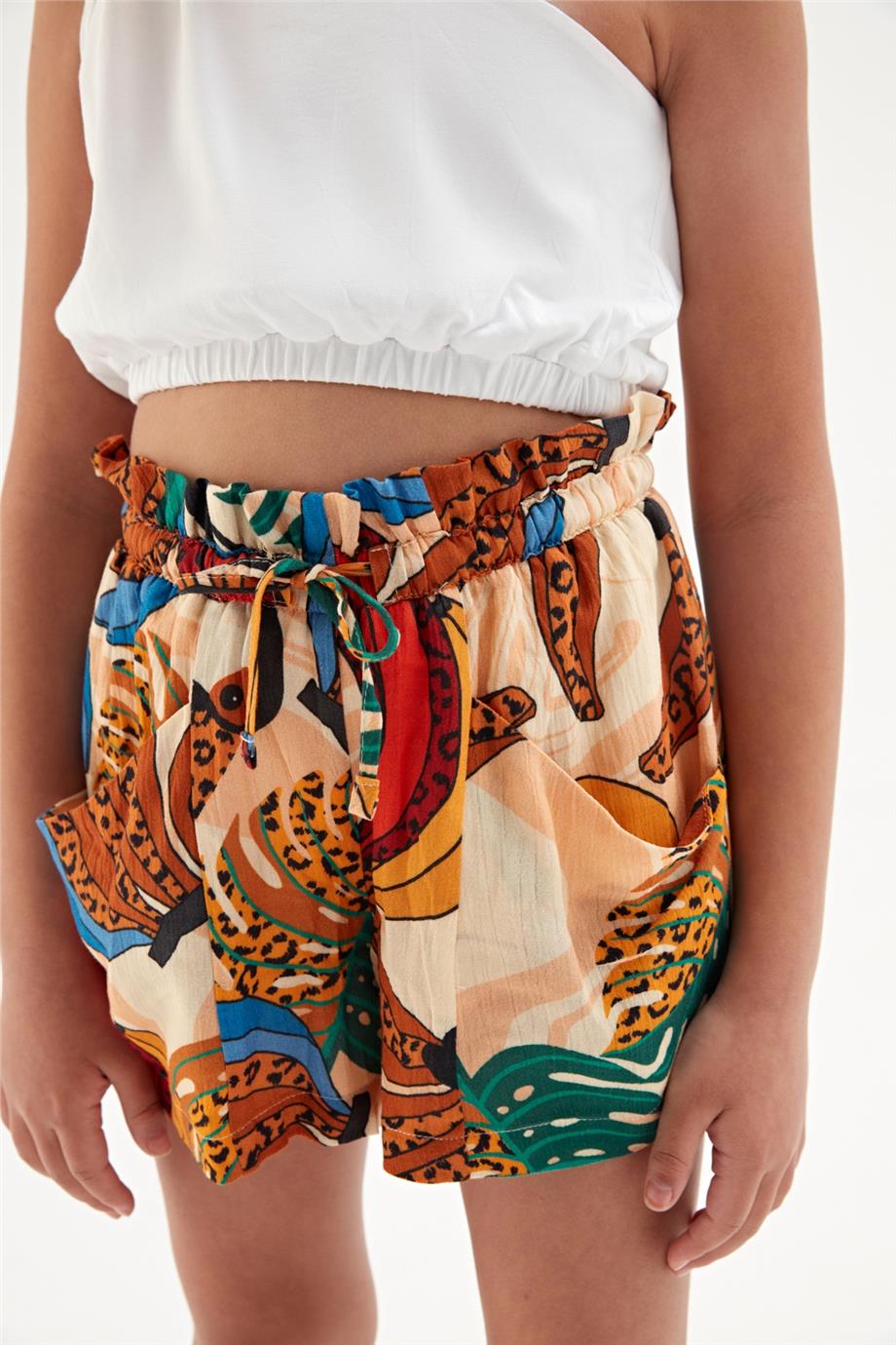 Girl Patterned Shorts - BgStore