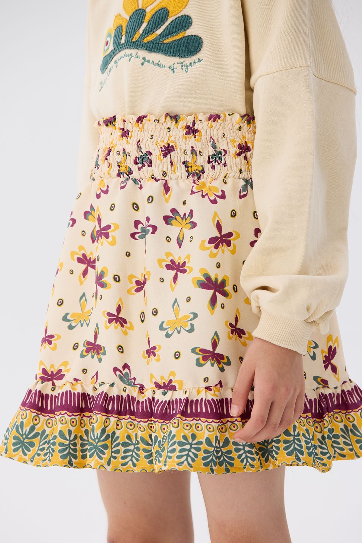 Girl Patterned Skirt - BgStore