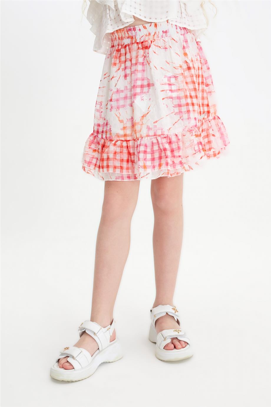 Girl Patterned Skirt - BgStore