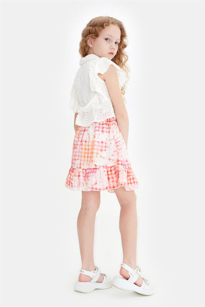 Girl Patterned Skirt - BgStore