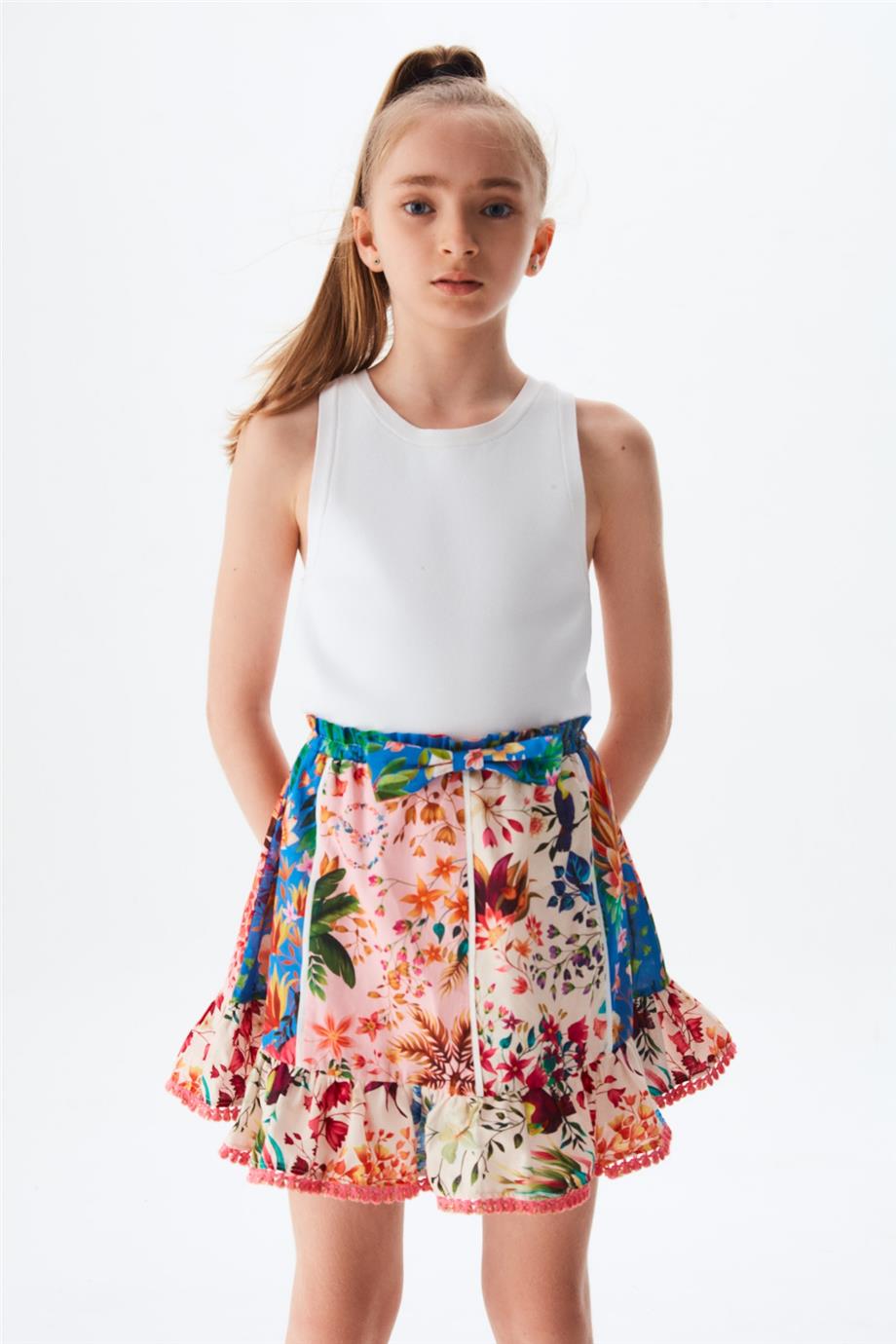 Girl Patterned Skirt