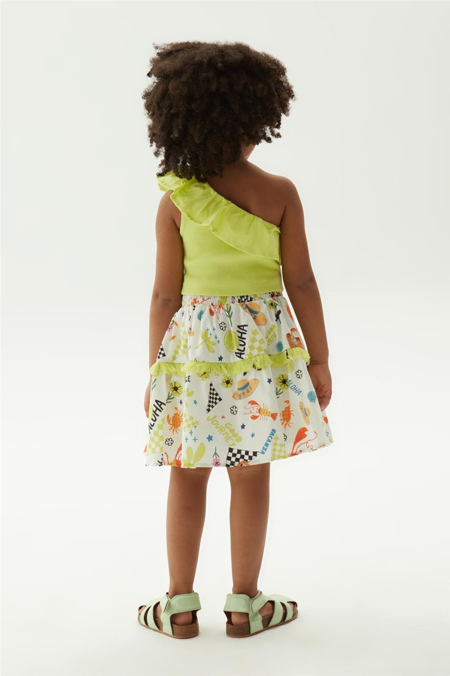 Girl Patterned Skirt - BgStore