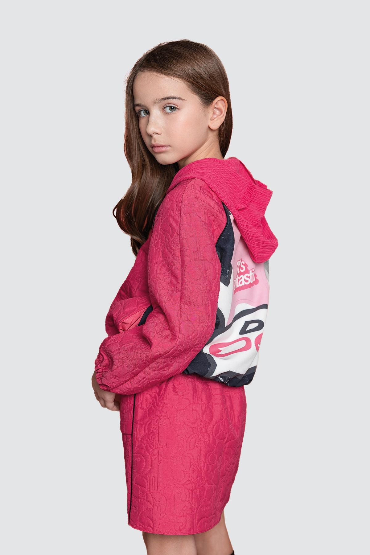 Girl Pink Coat - BgStore