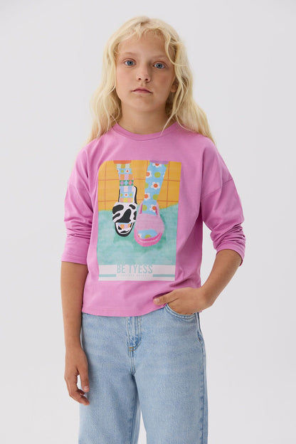 Girl Pink T-Shirt - BgStore