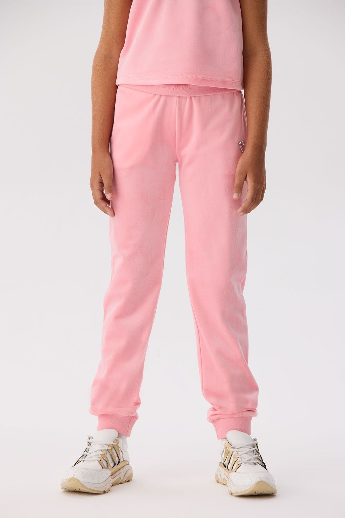 Girl Pink Tracksuit Bottom - BgStore