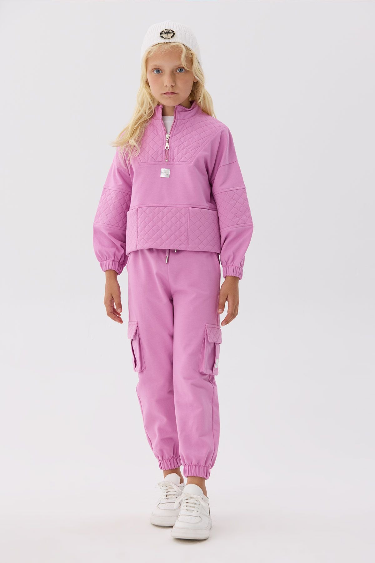 Girl Pink Tracksuit Bottom - BgStore