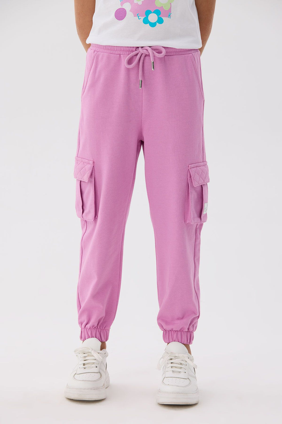 Girl Pink Tracksuit Bottom - BgStore