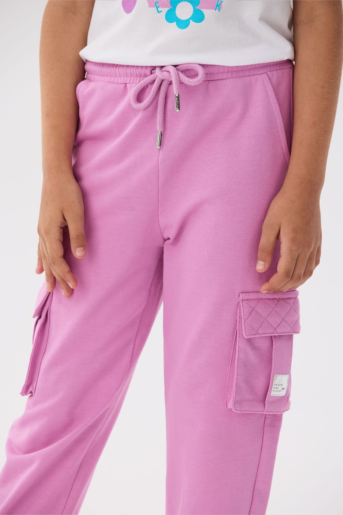 Girl Pink Tracksuit Bottom - BgStore