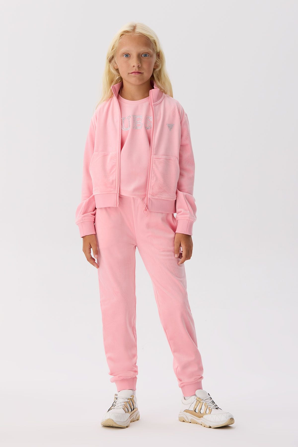 Girl Pink Tracksuit Top - BgStore