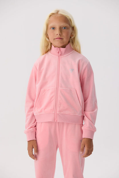 Girl Pink Tracksuit Top - BgStore