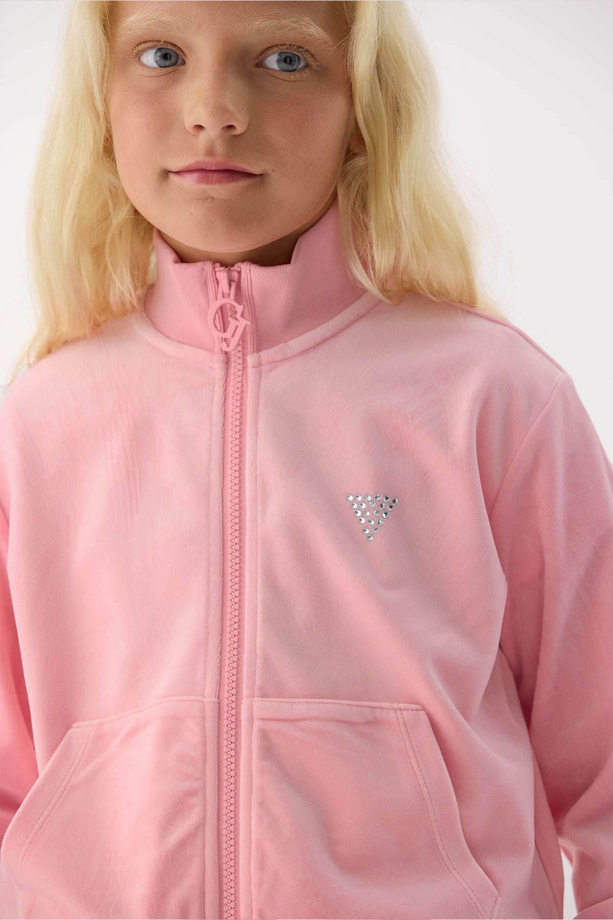 Girl Pink Tracksuit Top - BgStore