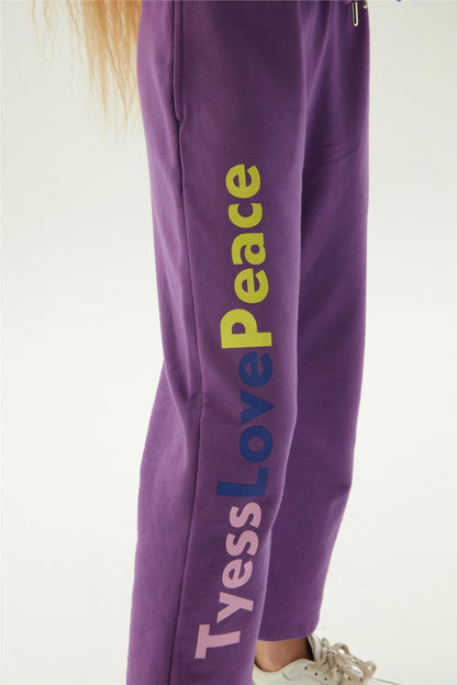 Girl Purple Tracksuit Bottom - BgStore